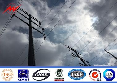중국 8각형 전기 요법 전기 공용품 강철 전등 기둥 10kv - 400kv 협력 업체