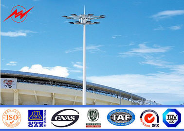 중국 Gr65 강철 관 폴란드 높은 돛대 경기장을 위한 전등 기둥 단 하나 두 배/세겹 팔 협력 업체