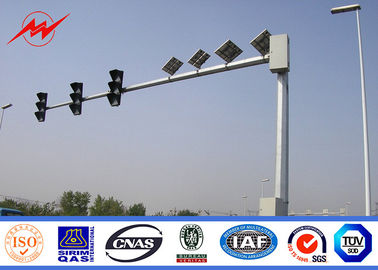 중국 6.5 빛을 가진 길이 11m 교차하는 팔에 의하여 직류 전기를 통하는 차도 전등 기둥 협력 업체