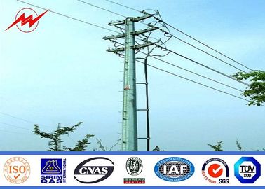 중국 AWS D1.1 25m 전등 기둥이 6.9kv 송전 폴란드 강철 공용품에 의하여 직류 전기를 통했습니다 협력 업체