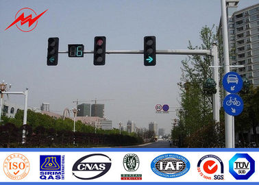 중국 6.5m 고도 높은 돛대 폴란드/LED 교통 표지를 위한 도로 전등 기둥, ISO9001 기준 협력 업체