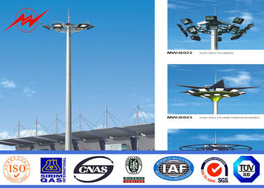 중국 고속도로/축구 경기장 높은 돛대 전등 기둥 30m 고도 12mm 간격 협력 업체