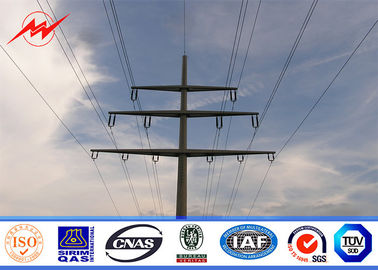 중국 구조 지상 처리 ASTM A123 기준이 다각형 70FT 69kv 금속에 의하여 강철 전화선용 전주 직류 전기를 통했습니다 협력 업체