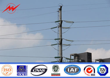중국 다각형 80ft 69kv 금속 구조가 돛대를 가진 강철 전기 변전소에 의하여 강철 전화선용 전주 직류 전기를 통했습니다 협력 업체