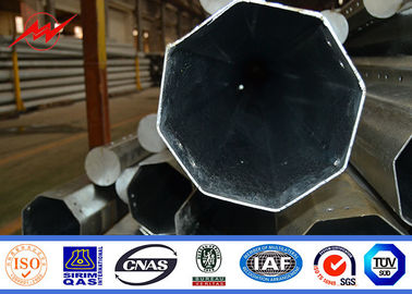 중국 ASTM A123 소재와 15m 뜨거운 딥 아연 도금 강철 관모 전기 전력 극 협력 업체