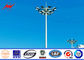 공항/학교/별장을 위한 황금 색깔 15m 용접 높은 돛대 전등 기둥 협력 업체