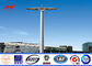 Gr65 강철 관 폴란드 높은 돛대 경기장을 위한 전등 기둥 단 하나 두 배/세겹 팔 협력 업체