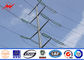 진열 된 전력 전송 튜버 타워 스톨 피침형 전기 강철 ASTM A123 협력 업체