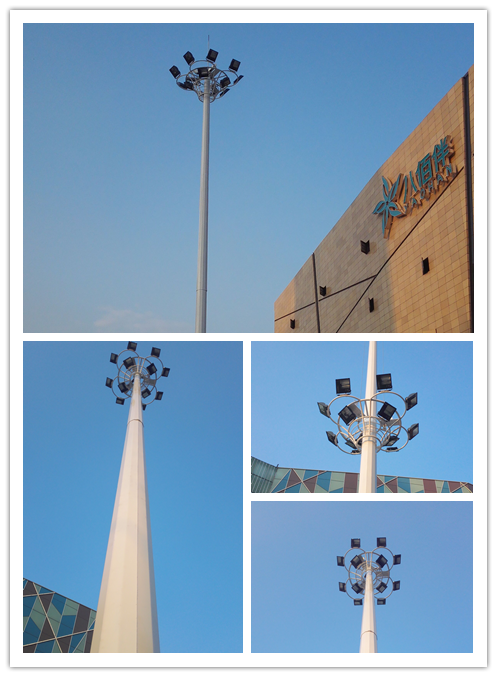 둥근 램프 위원회를 가진 방식제 원 25M HDG 쇼핑 센터 높은 돛대 폴란드 2