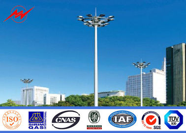 중국 관례 25m 항구를 위한 다각형 경기장 축구 높은 돛대 전등 기둥 협력 업체