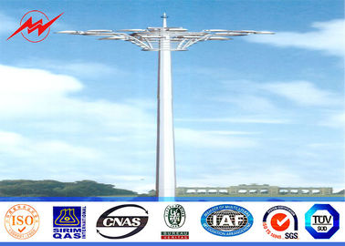 중국 Q345 8각형 경기장 빛 올리는 체계를 가진 높은 돛대 탑 10 200W HPS 빛 협력 업체