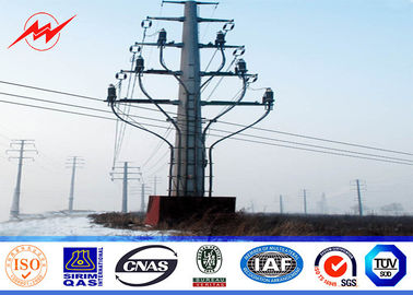 중국 14m 전송 Overline를 위한 가연 광물 AWS D1.1가 8각형 강철 전원 분배에 의하여 폴란드 직류 전기를 통했습니다 협력 업체