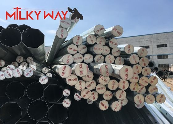 품질  Hot Dip Galvanized 450daN 13m Conical Electrical Power Steel Utility Pole for 10 KV 550 KV Power and Material and Design 공장