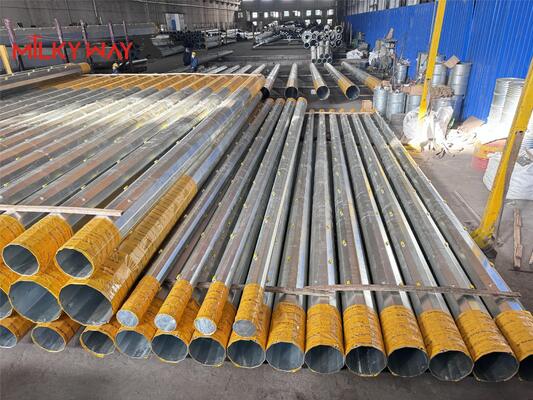 품질  Galvanized Steel Pole Suitable for Electrical Power Distribution and Outdoor Lighting with Multiple Shape Options and Steel Materials 공장