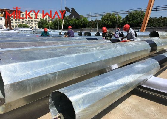 Galvanized Steel Pole Q345 for Transmission Line Hot Dip Galvanized 협력 업체