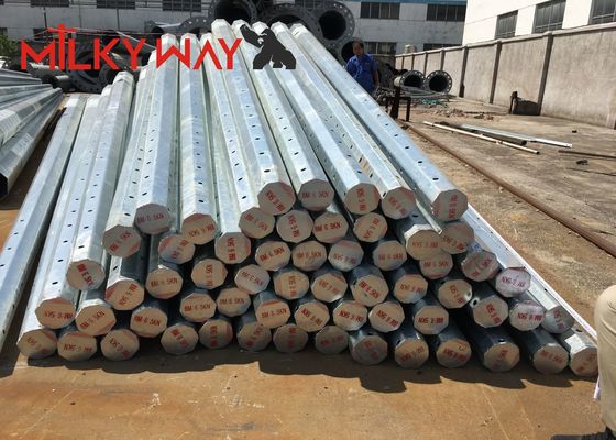 8m 11KV 13KV Electrical Power Steel Pole Transmission Line Project with Bitumen 협력 업체