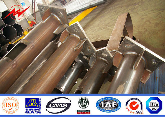 가로등을 위한 강철 극이 12m 두 배 팔 뜨거운 복각에 의하여 직류 전기를 통했습니다