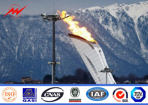 64의 홍수 전등 설비까지를 위한 Headframe 전형적인 45m 원뿔 직류 전기를 통한 높은 돛대 폴란드