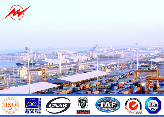 35m 드는 체계를 가진 다각형 높은 돛대 극 스포츠 센터 점화