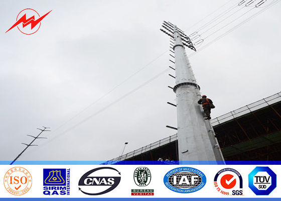 345KV 전송선을 위한 아연 도금 강철 전력 폴란드