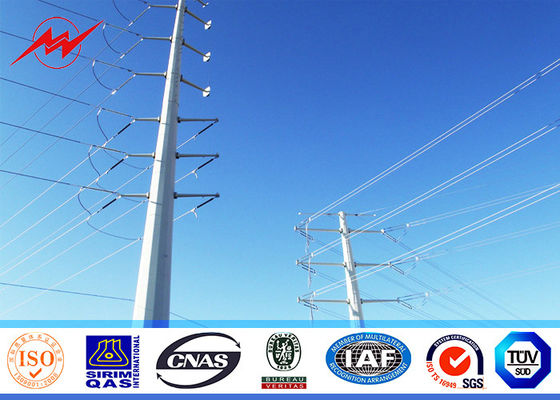 단 하나 단면도가 원뿔 11m Q235 물자 전력 극에 의하여 직류 전기를 통했습니다