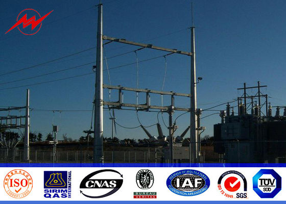 단 하나 단면도가 원뿔 11m Q235 물자 전력 극에 의하여 직류 전기를 통했습니다