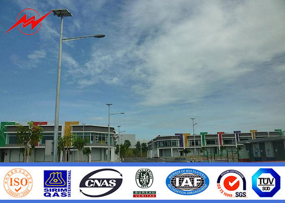12m 외부 점화 18v/45w를 위한 단 하나 팔 거리 태양 에너지 전등 기둥