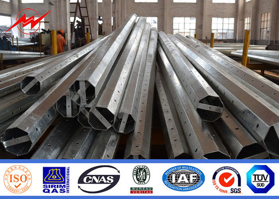 11KV HDG 전기 전송 전봇대 교차하는 팔에 25M 20KN