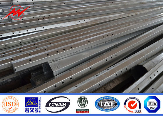 11KV HDG 전기 전송 전봇대 교차하는 팔에 25M 20KN