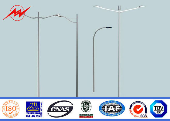 6m 차도 전등 기둥 160km/h 풍속 이상으로 이중 봉사 활동 Eco 분말 코팅