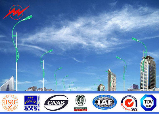 내진성 7m 단 하나 팔 교정 점화를 위한 태양 도로 가로등 폴란드