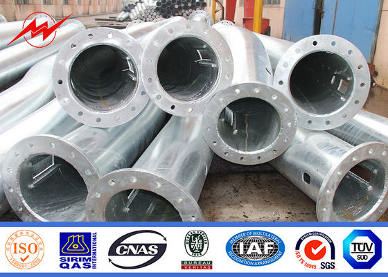 교차하는 팔을 가진 정연한 전등 기둥 분말 코팅이 12m에 의하여 2.5mm 직류 전기를 통했습니다