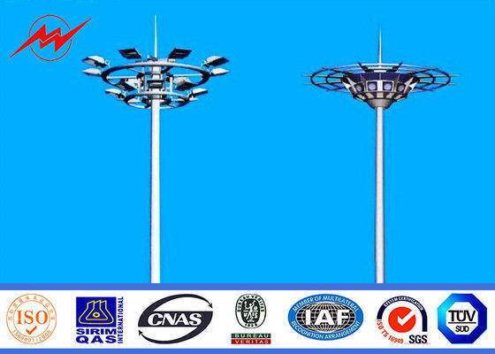 30M 높은 돛대 폴란드, 드는 체계를 가진 상업적인 옥외 전등 기둥을 입히는 분말