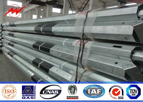 상승 가로대를 가진 전원 분배 구조를 위한 12sides 25ft 69kv 강철 전화선용 전주