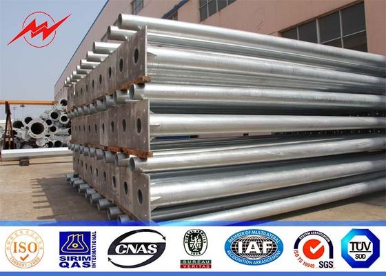 16sides 70ft 강철 최고 격판덮개를 가진 이하 stational 배급 선을 위한 135kv 전압 강철 전화선용 전주