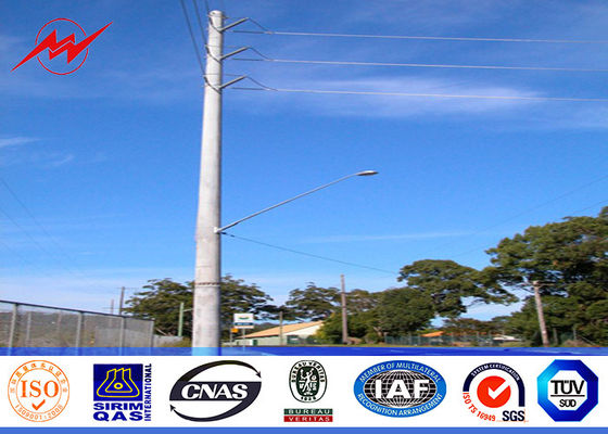 8각형 낮은 전압 8M 관 강철 구조물 전력 폴란드 69kv