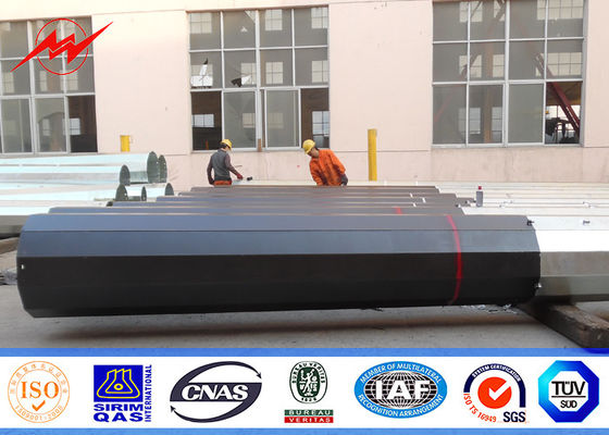 33KV 전력 배급을 위한 원뿔 33KV 11m 강철 전화선용 전주