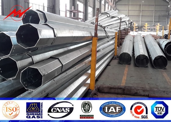 배반 팔 둥근 69kv 10m는 폭발 방지 유형 강철 전화선용 전주를 합동합니다