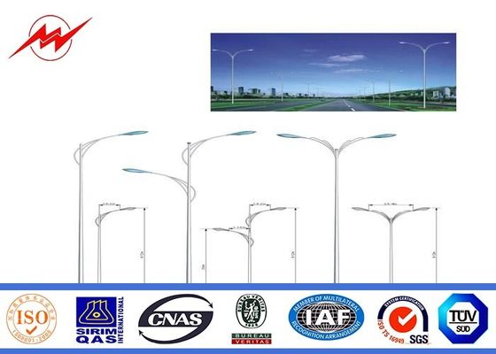 두 배 팔을 가진 옥외 직류 전기를 통한 강철 전화선용 전주 가로등 폴란드