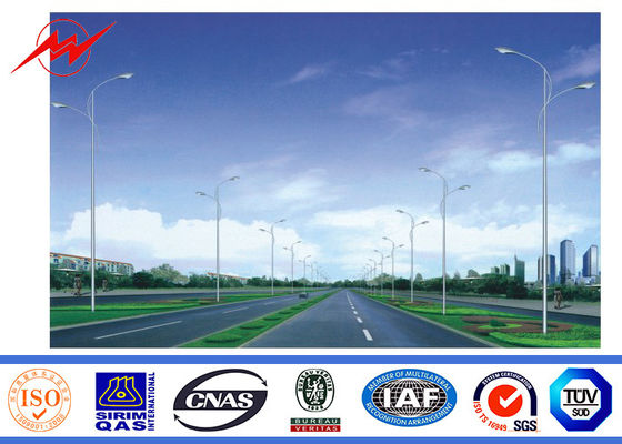 HDG 둥근 장식적인 가로등 폴란드의 배반 팔 상업적인 전등 기둥