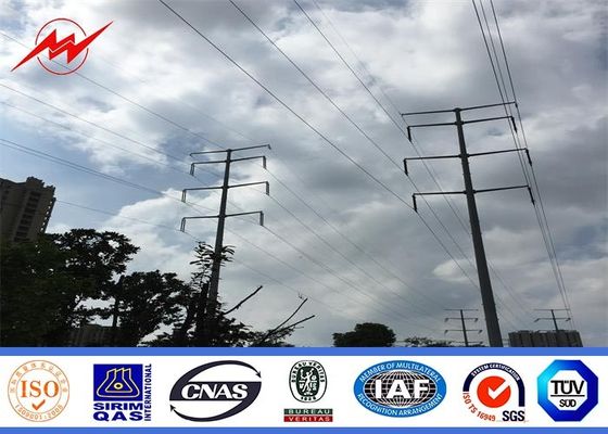 전기 공용품 Q345 내진성 직류 전기를 통한 강철 전화선용 전주 3mm 간격