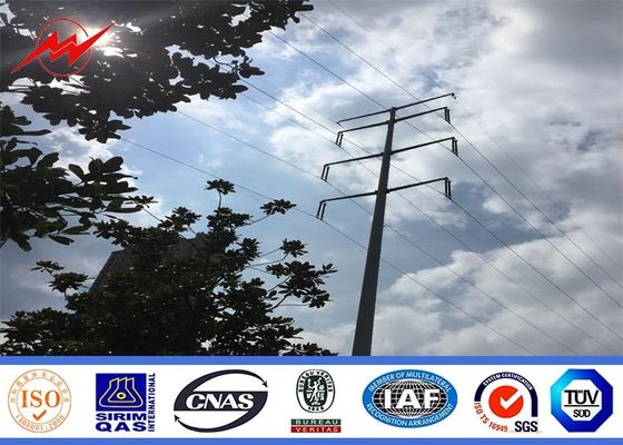 전기 공용품 Q345 내진성 직류 전기를 통한 강철 전화선용 전주 3mm 간격