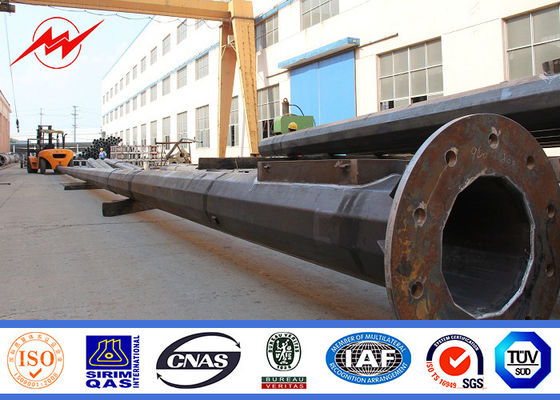 12의 램프 풍속 30m/s를 가진 플랜지가 붙은 그리는 3mm 20m 높은 돛대 전등 기둥