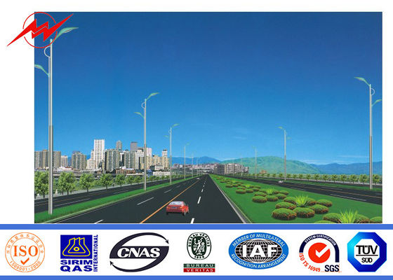 2개의 교차하는 팔을 가진 방식제 10m LED 태양 직류 전기를 통한 가로등 폴란드
