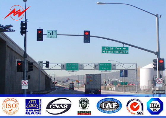 두 배 부류를 가진 4m 해변 고속도로 교통 표지 폴리에스테 신호등 폴란드