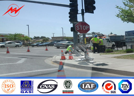 두 배 부류를 가진 4m 해변 고속도로 교통 표지 폴리에스테 신호등 폴란드