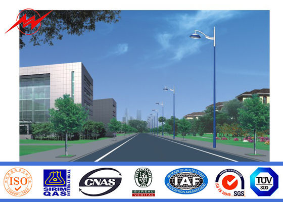 정원 뜨거운 복각 전기 요법을 가진 단 하나 팔 10m Q235 가로등 폴란드