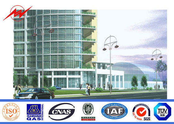 정원 뜨거운 복각 전기 요법을 가진 단 하나 팔 10m Q235 가로등 폴란드