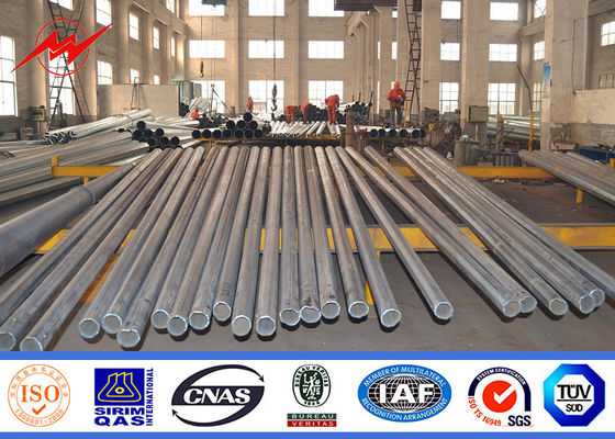 Q345는 12m 직류 전기를 통한 가로등 폴란드 스테인리스 놀이쇠를 주문을 받아서 만들었습니다