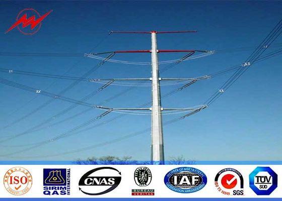 열로 담긴 60 피트 길이 70 피트 90 피트 전기 유통용 강철 기둥